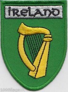 Harp Flag Logo - Ireland Irish Leinster Harp Flag Embroidered Badge Patch