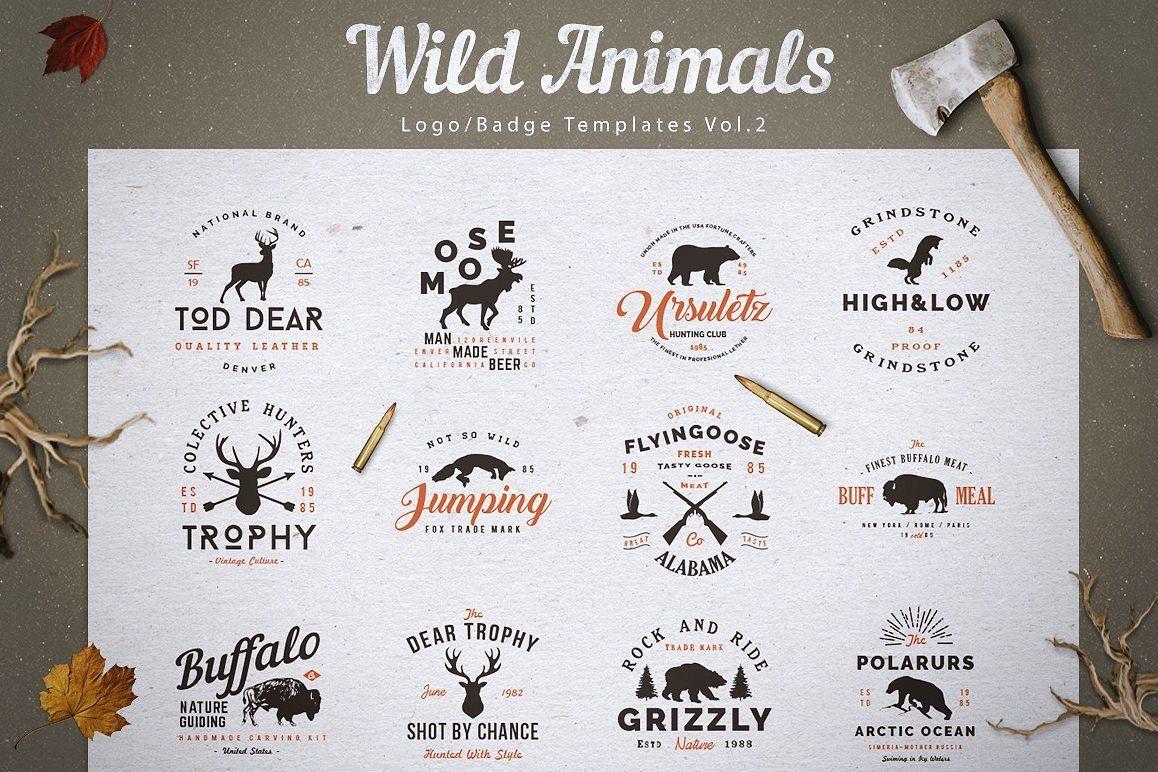 Animals Logo - Wild Animals Logo Badge Templates V2