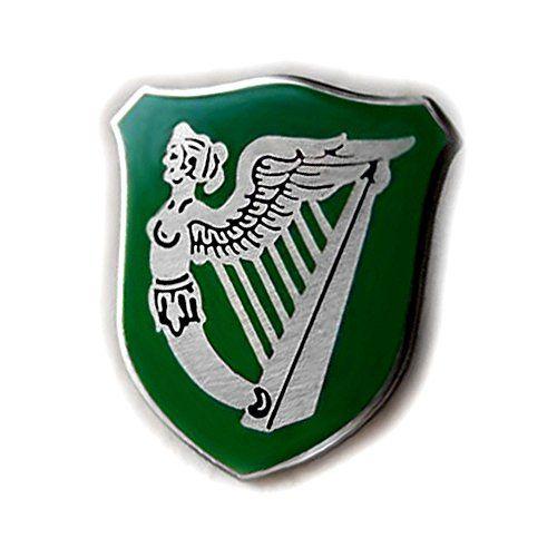 Harp Flag Logo - Pins – IRELAND GREEN FLAG HARP WINGED MAIDEN ERIN GO BRAGH IRISH ...
