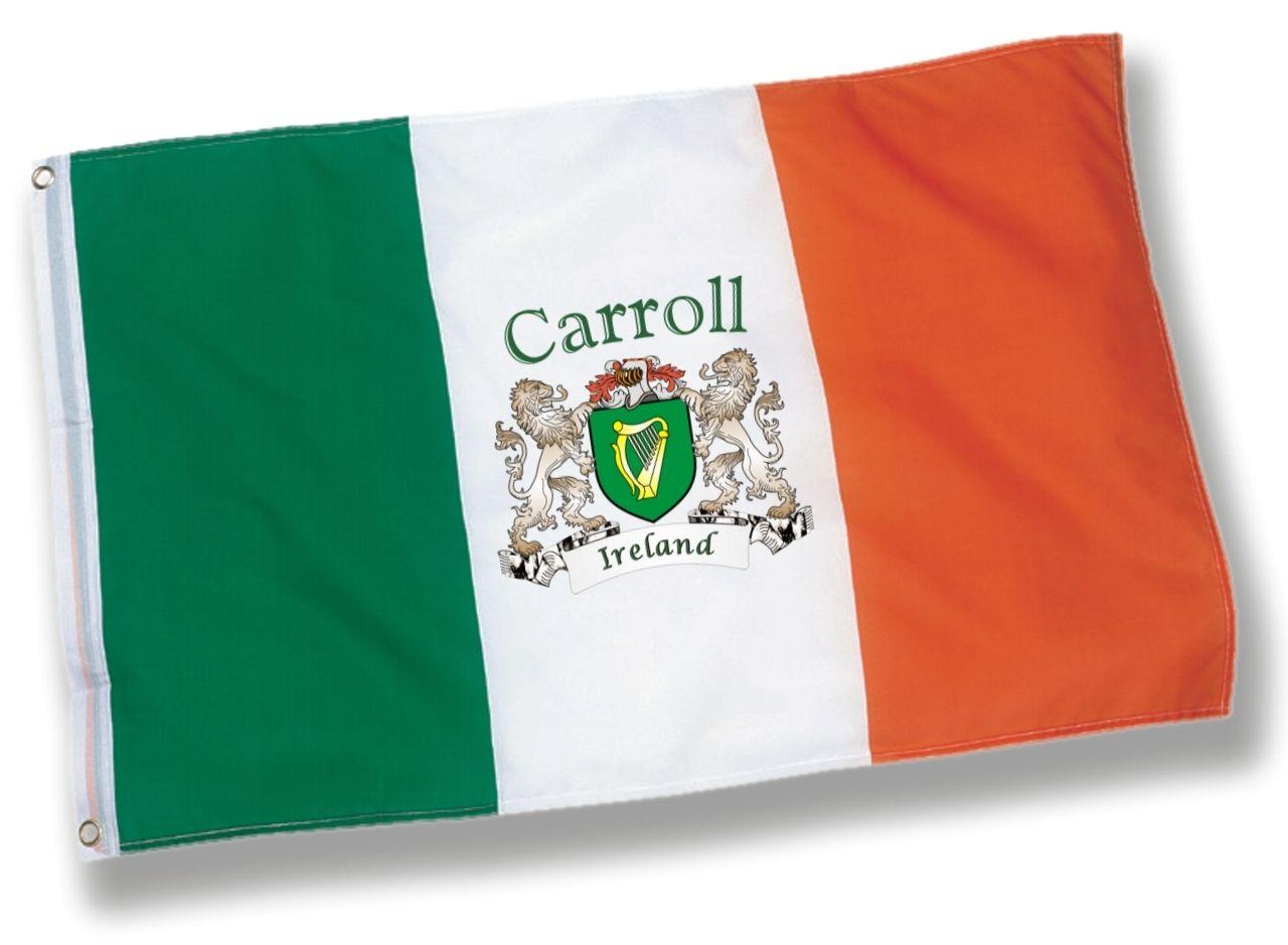 Harp Flag Logo - Irish Personalized Harp Ireland Flag - 3x5 | Irish Rose Gifts