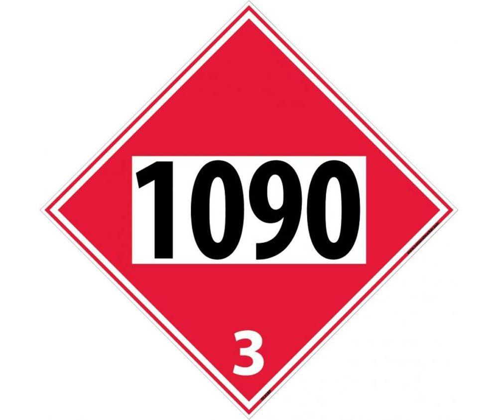 Is That Red Diamond Shape Logo - DOT 1090 3 Red Placard Sign Industrial Supply