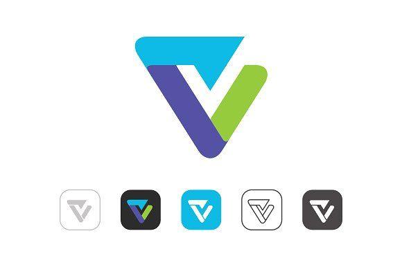 V -shaped Logo - Simple V Logo ~ Logo Templates ~ Creative Market