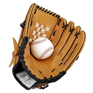 Baseball Glove Bat Logo - Baseball Glove Sports Batting Gloves Catcher's Mitt with Baseball PU ...