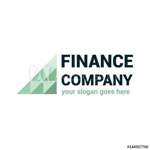 Green Triangle Company Logo - Abstract vector logo template for financial company. Investment ...