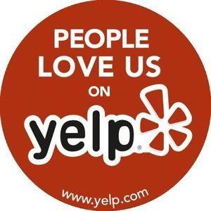 Yelp Logo - YELP LOGO STICKER DECAL RED 4 x 4 VINYL BUSINESS SIGN PEOPLE LOVE