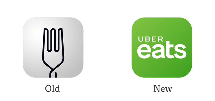 Uber Eats App Logo - At a Glance: New App Icon for Uber Eats