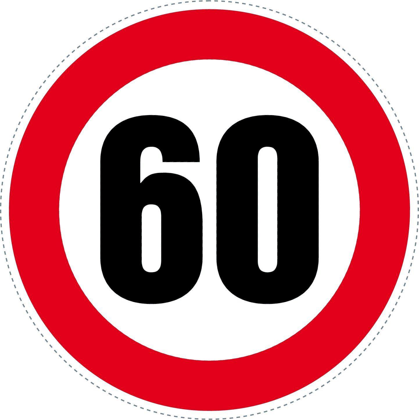 Red Circle Company Logo - SAFIRMES 2 Red Speed Limit Circle Stickers, 60 Mm Inch = 5