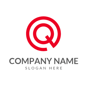 Red Circle Company Logo - Free Q Logo Designs | DesignEvo Logo Maker