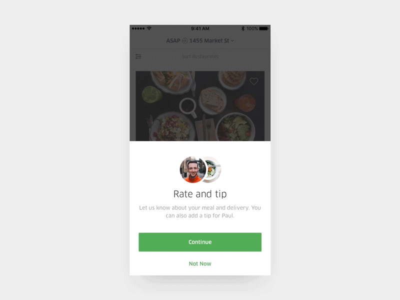 Uber Eats App Logo - Uber Eats Tipping and Ratings by Adam Noffsinger ✏ | Dribbble ...