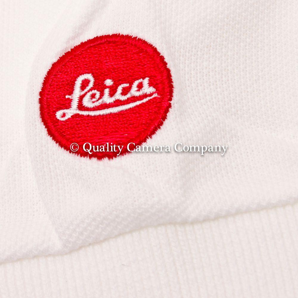 Red Circle Company Logo - LEICA RED CIRCLE LOGO POLO SHIRT WHITE% COTTON