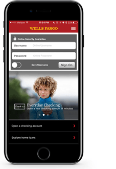 Wells Fargo App Logo - Mobile Banking - Online and Mobile Tour - Wells Fargo