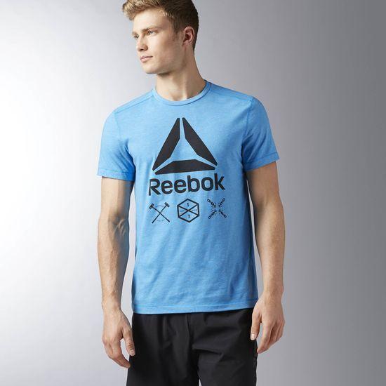 Horizon Blue Logo - Reebok Men Fitness & Training | Speedwick Logo Graphic Tee / Horizon ...