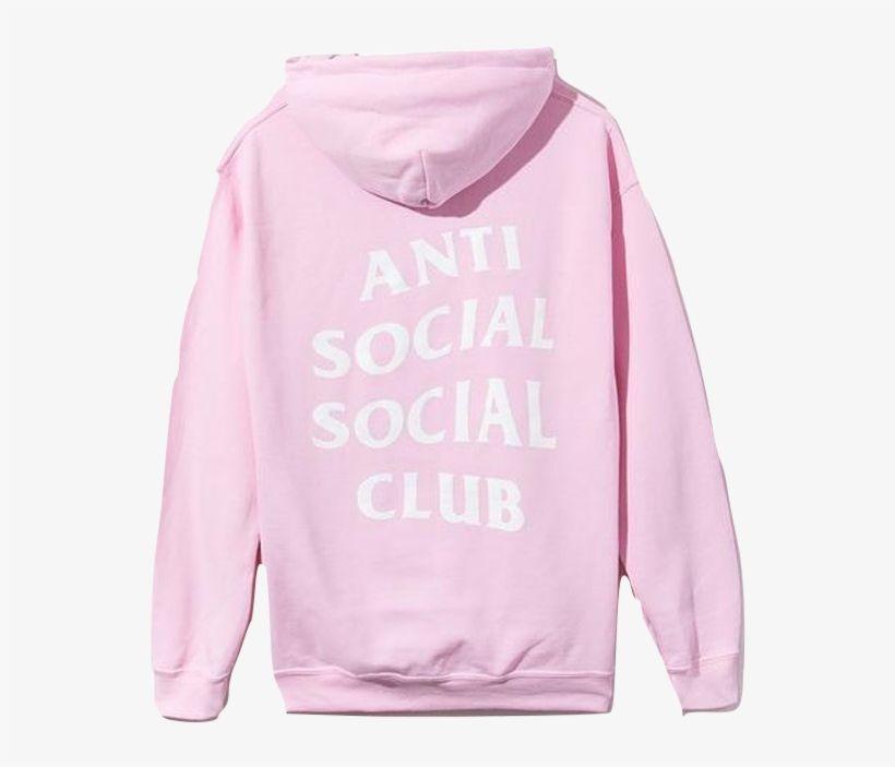 Anti Social Social Club Transparent Logo - Anti Social Social Social Club Pink Hoodie - Anti Social Social Club ...