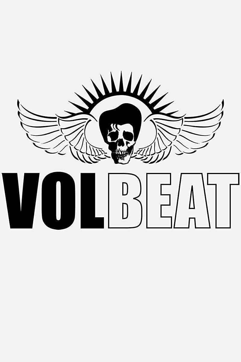 Volbeat Logo - Volbeat Classic Logo T Shirt White M: Amazon.co.uk: Clothing