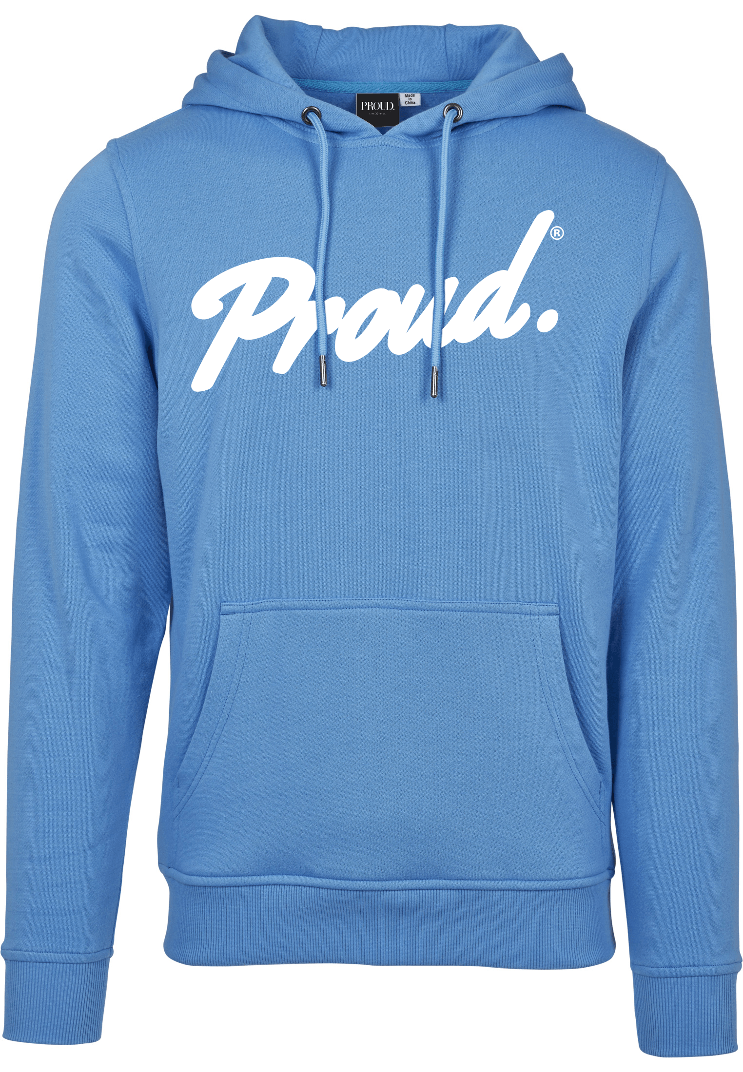 Horizon Blue Logo - PROUD. Script Logo 'Hooded Sweater' Horizon Blue - PROUD.