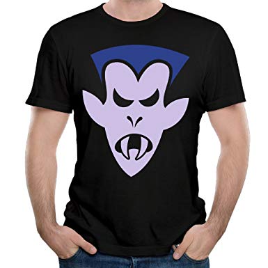 Vampires Men Logo - Angry Halloween Vampire Logo Soft Shirts For Men: Clothing