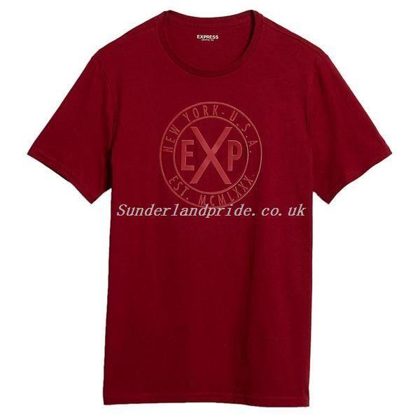 Express Men Logo - Logo Crew Neck Graphic Tee - Express Men's Tshirts - Red - 149538612 ...