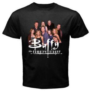 Vampires Men Logo - NEW! Buffy The Vampire Slayer TV Series Group Men's logo T-SHIRT S ...