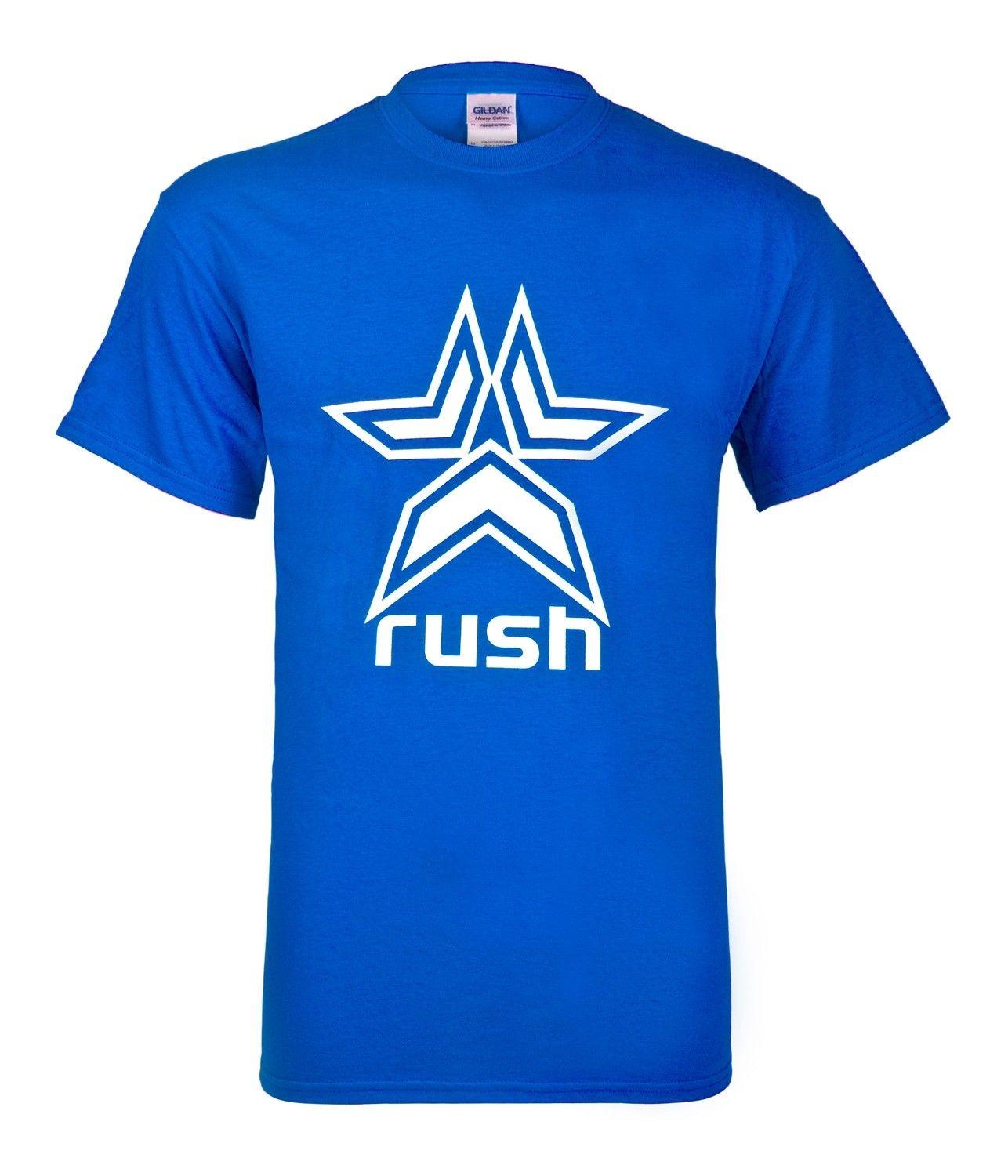 Blue Rush Logo - Rush Logo T-Shirt - Blue | Scooter Clothing | T-Shirts, Vests & Long ...