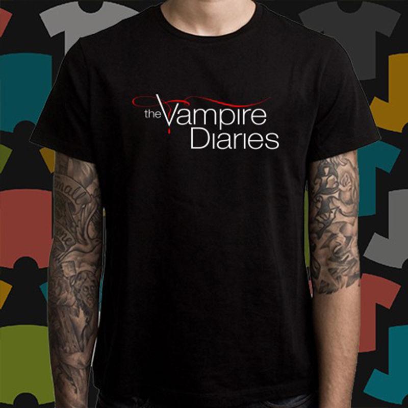 Vampires Men Logo - New The Vampire Diaries Famous TV Series Logo Summer Hot Sale New