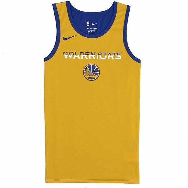 Blue Rush Logo - nike NBA DRY Tank Top GOLDEN STATE WARRIORS ES LOGO AMARILLO/RUSH ...