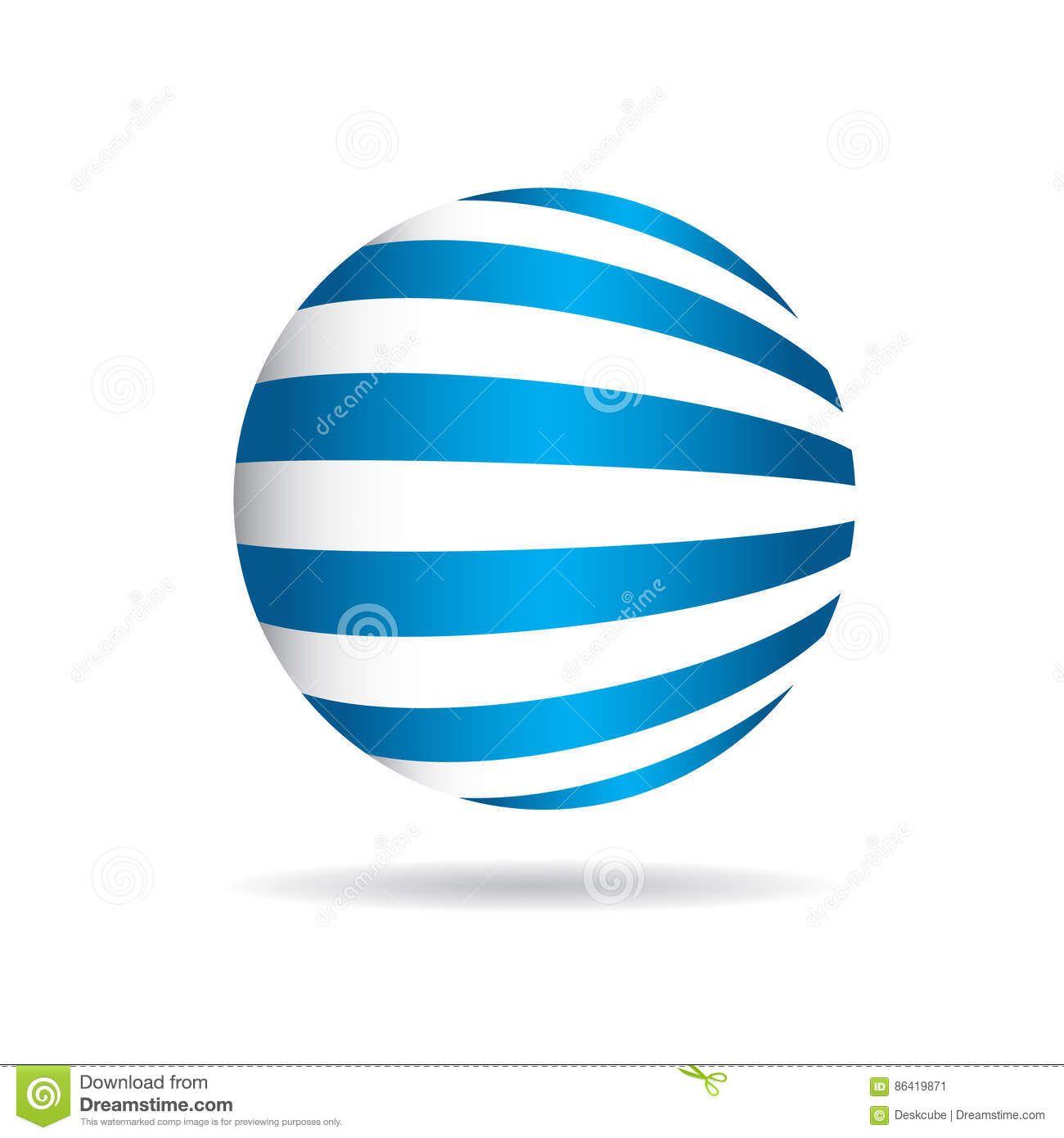 Striped Globe Logo - Striped globe Logos