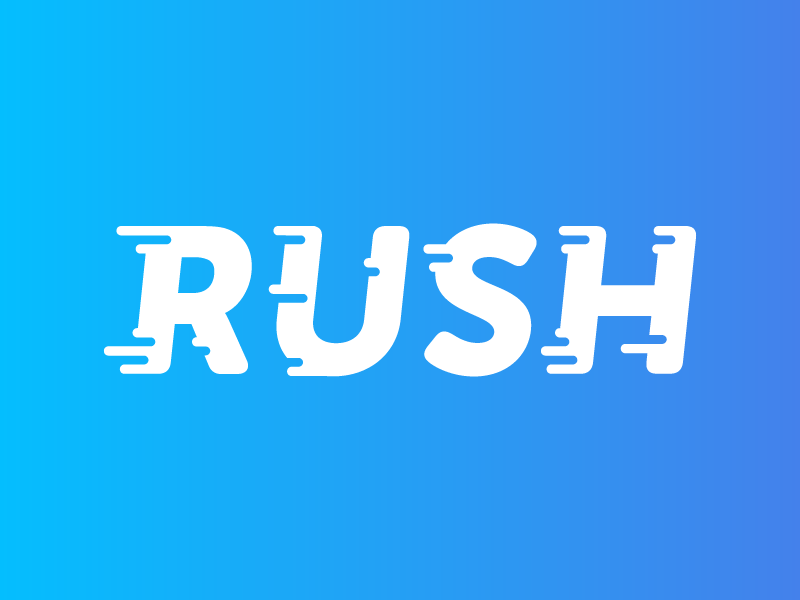 Blue Rush Logo - Rush Logo by George Cohen | Dribbble | Dribbble