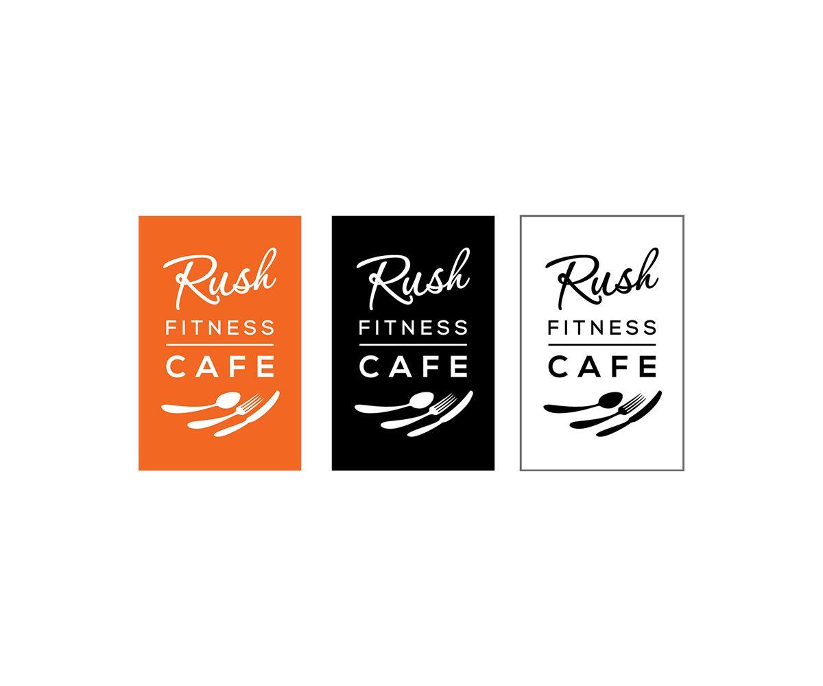 Blue Rush Logo - Playful, Modern, Restaurant Logo Design for Rush Fitness Cafe by ...