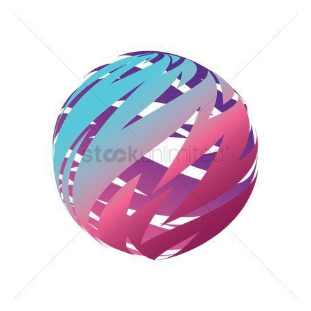 Striped Globe Logo - Free Striped Circle Stock Vectors