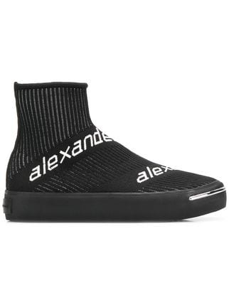 Alexander Wang Logo - Alexander Wang logo knit sock sneakers $440 SS19 Online