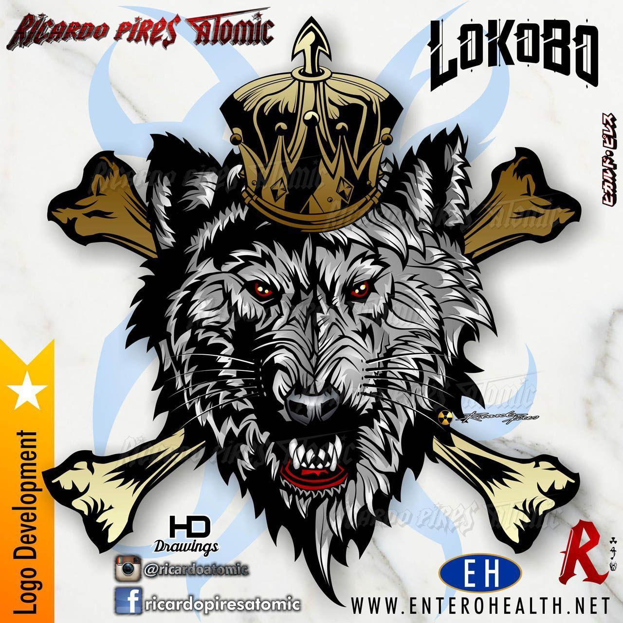 Savage Wolf Logo - LOBOKO LOGO CREATION ENTEROHEALTH * BRONX Cliente Creation