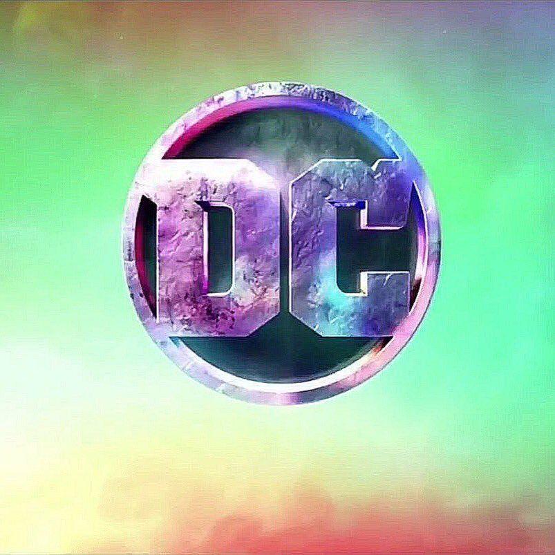 Purple and Green DC Logo - DC Extended Universe official Logo