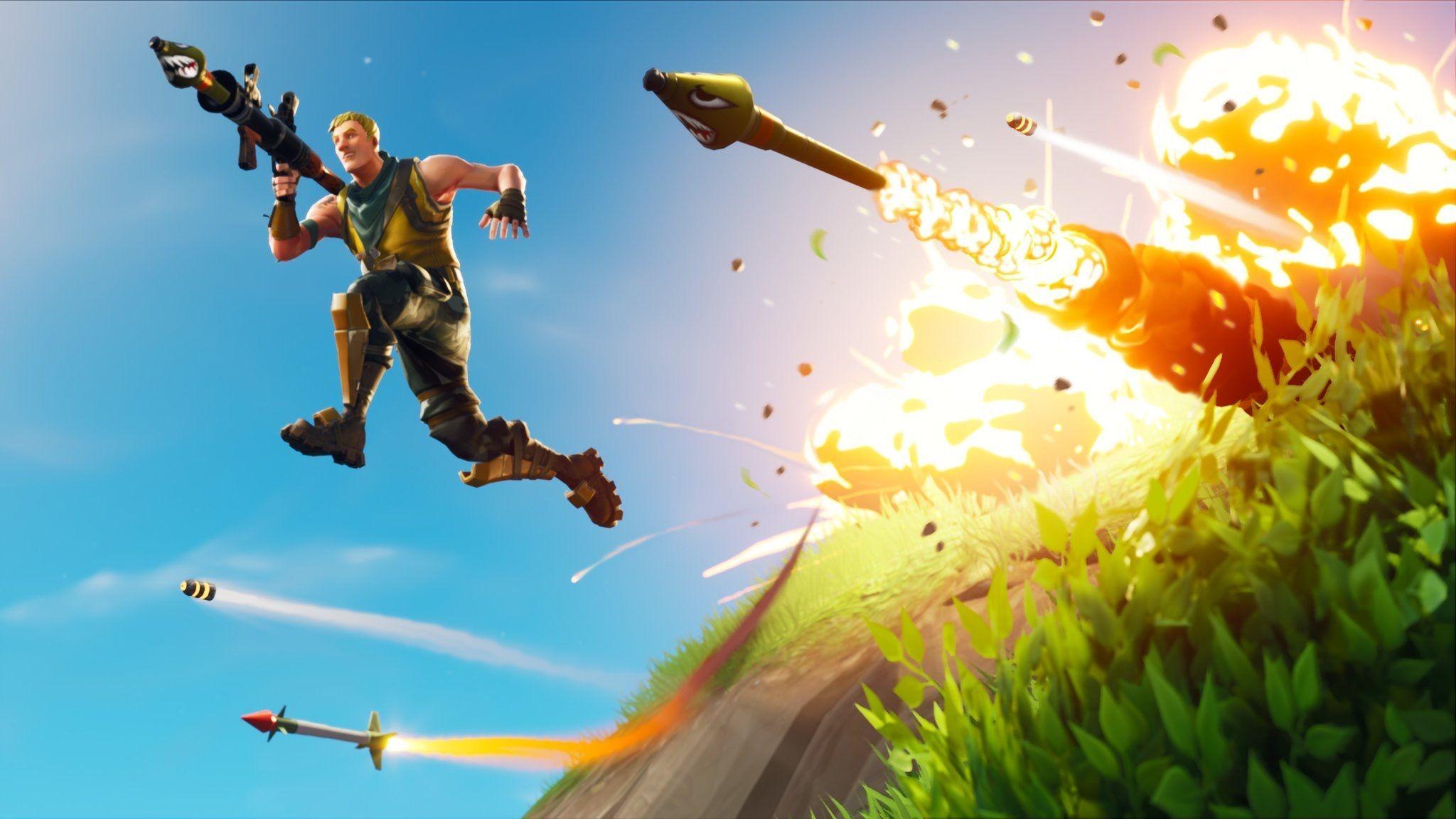 2048Times1152 Fortnite Battle Royale Logo - Fortnite' Leaks Reveal Quad Launcher, Suppressed SCAR, and ...