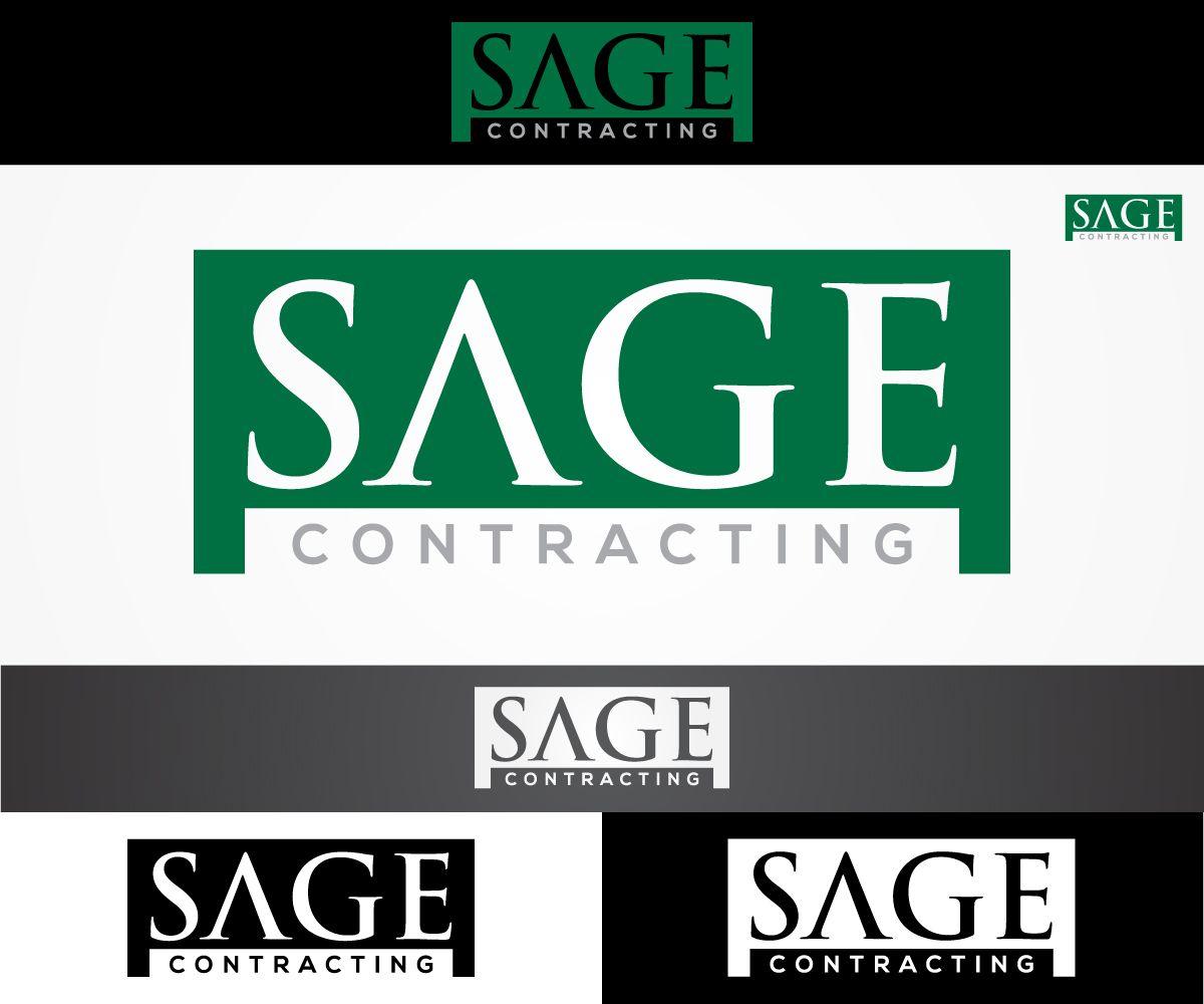 Sage Company Logo - Elegant, Serious, Construction Company Logo Design for Sage