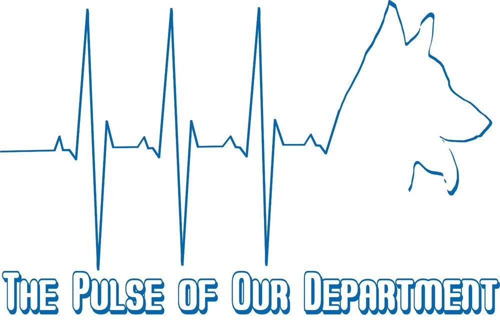 Blue Pulse Logo - Blue Line K-9 Unit Logo Life Heart Beat Blue Pulse of Police ...