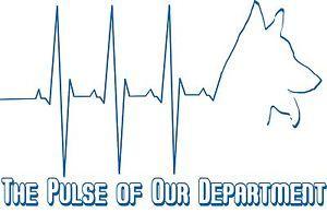 Blue Pulse Logo - Blue Line K-9 Unit Logo Life Heart Beat Blue Pulse of Police ...