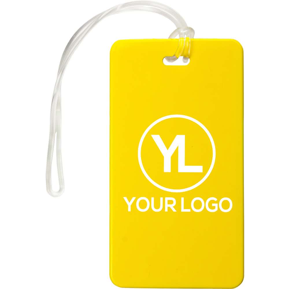 Yellow Tag Logo - Promotional Hi Flyer Luggage Tags with Custom Logo for $0.59 Ea.