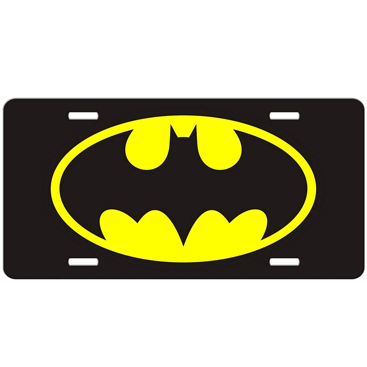 Yellow Tag Logo - Amazon.com: Simply Customized Batman Car Tag - Auto Tag - Batman ...