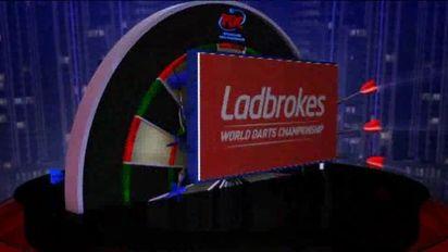 Red MP Arch Logo - Taylor v Hendriks - Ladbrokes World Championship Second Round | PDC