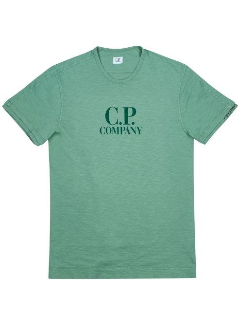 Sage Company Logo - C.P. Company Sage logo-print cotton T-shirt - Harvey Nichols