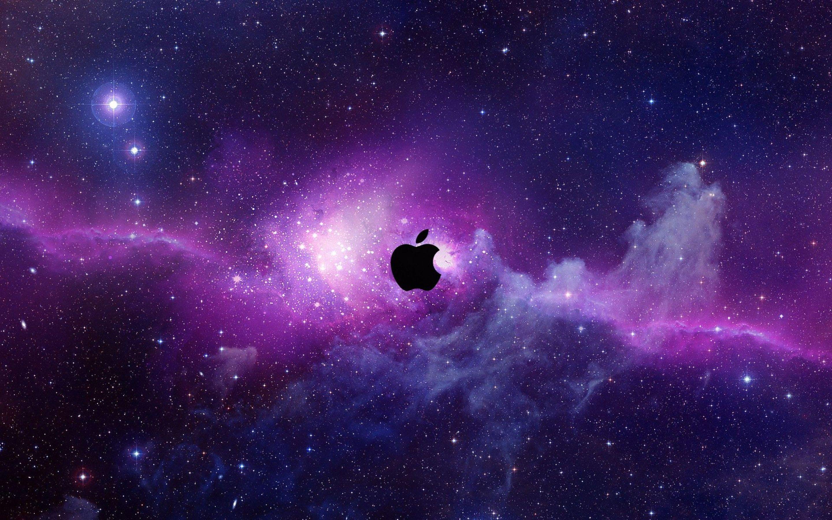 Apple Galaxy Logo - Purple Galaxy Apple Logo Wallpaper | iPhone wallpapers | Galaxy ...