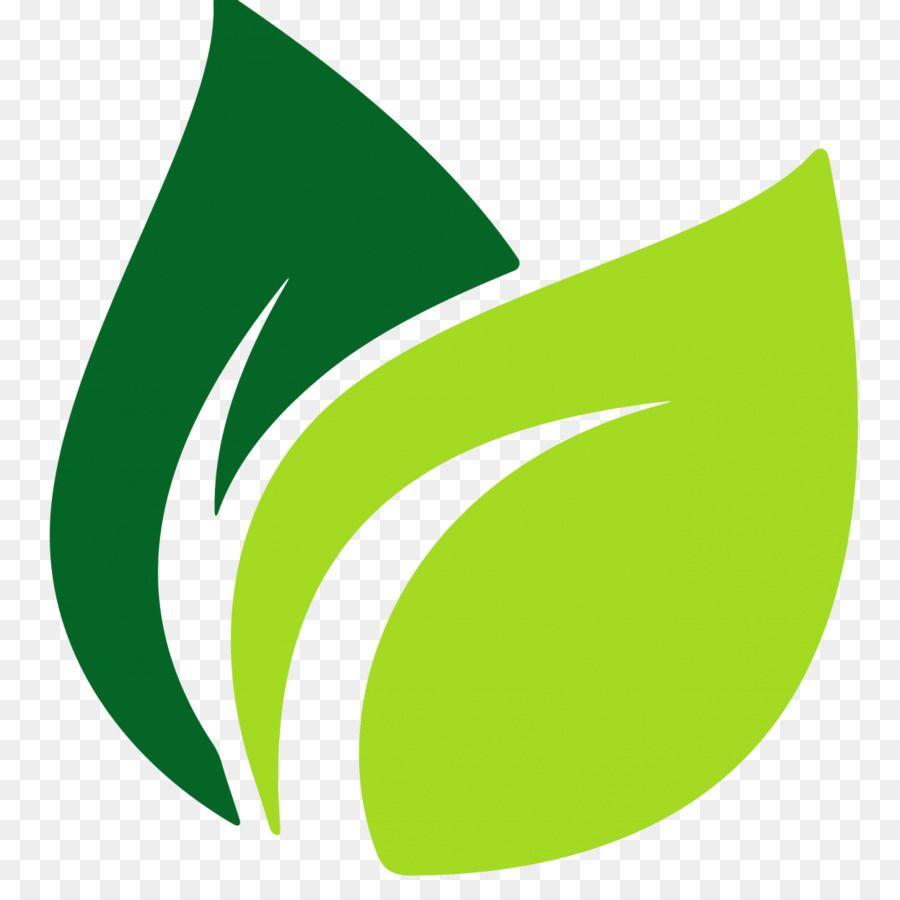 Orange Green Half Circle Logo - Logo With Green Leaf In Orange Circle - Clipart & Vector Design •