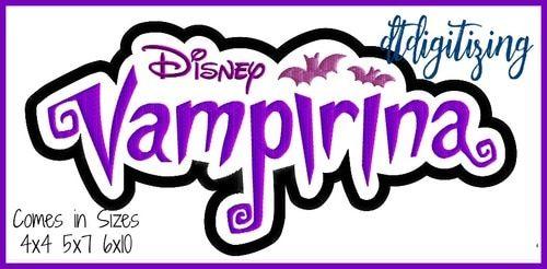 Vampire Logo - Vampire Logo Machine Applique Embroidery Design - DTDigitizing