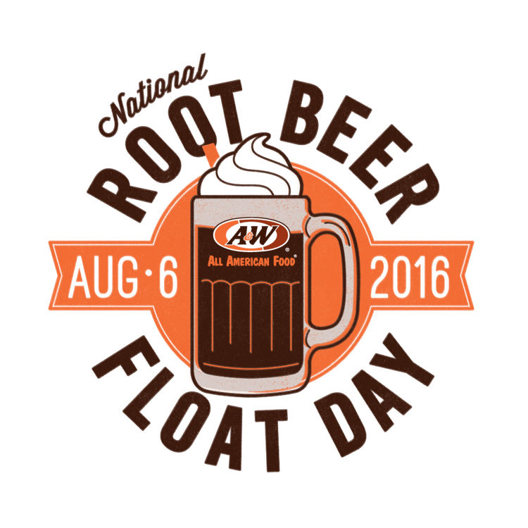 A&W Logo - A&W National Root Beer Float Day Logo