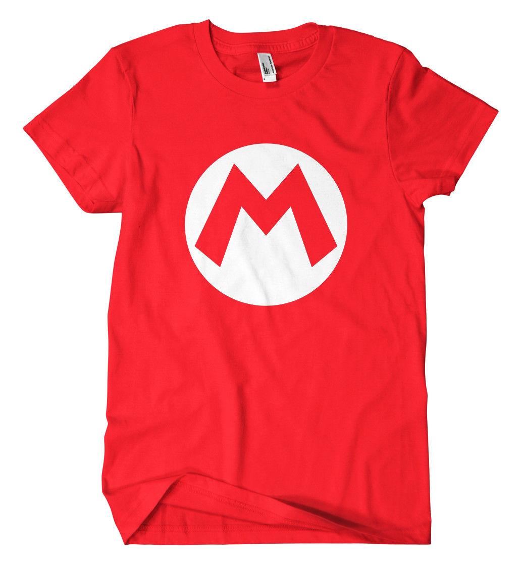 Koopa Logo - Mario Logo T Shirt Gamer Fun Konsole Super Mario Luigi Yoshi Wario ...