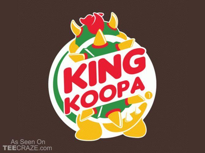 Koopa Logo - King Koopa T-Shirt From Busted Tees | games | Pinterest | King koopa ...