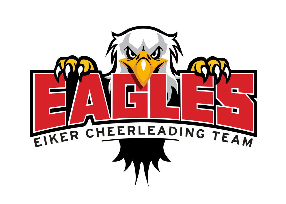 Cool Eagle Logo - Bold, Playful, Work Logo Design for EAGLES Eiker Cheerleading Team