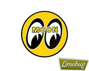 Yellow Moon Logo - Mooneyes Yellow Moon 1.5 Sticker Stickers Decal VW Camper Beetle