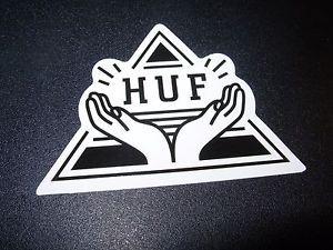 HUF Logo - HUF WORLDWIDE Skate Sticker TRIANGLE Logo 3 X 2
