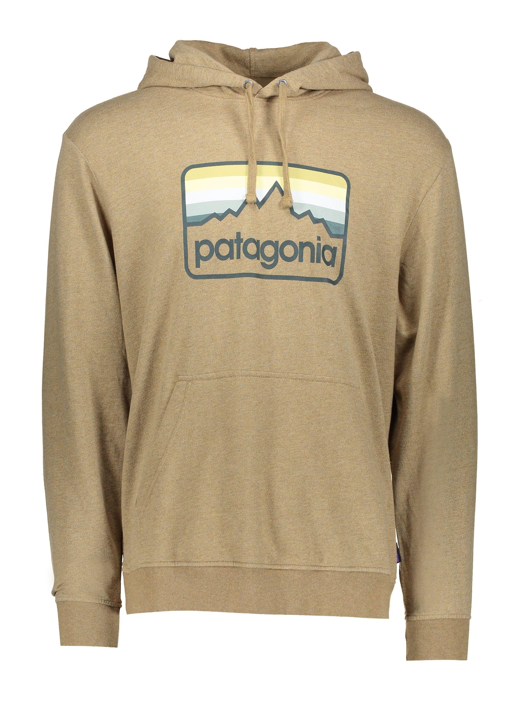 Brown Line Logo - Patagonia Line Logo Badge LW Hoody - Coriander Brown - Hoodies from ...